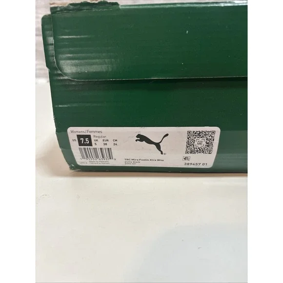 Puma Womens 7.5 Trc Mira Feelin Xtra Black Sneakers Casual Shoes 38945701 - Picture 9 of 10